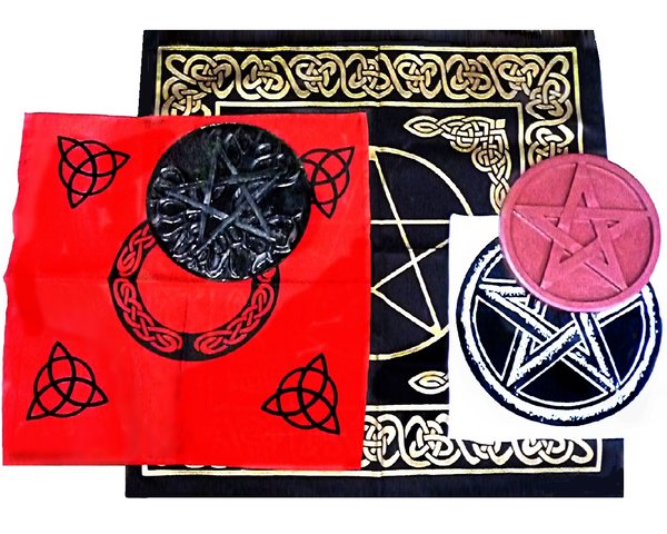 Altar cloths and pentacles