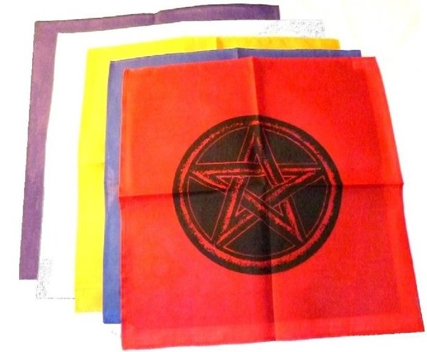 Altar cloths and pentacles, different designs