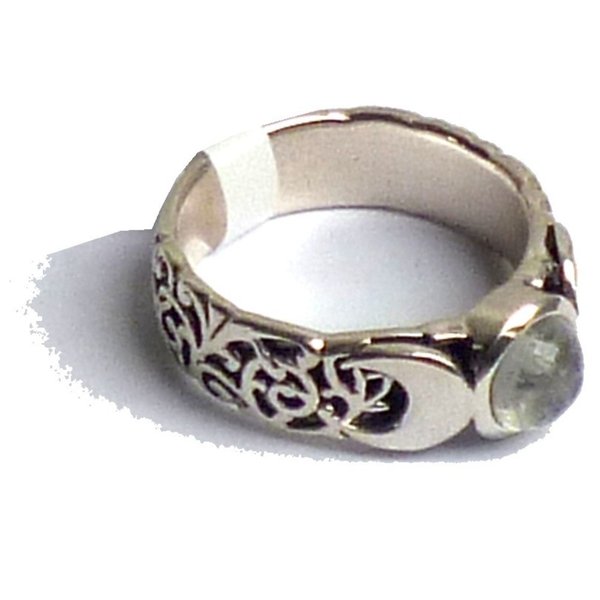 Mondstein Ring Silber