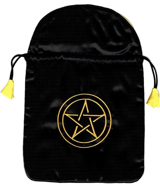 Tarot bag with pentagram, large