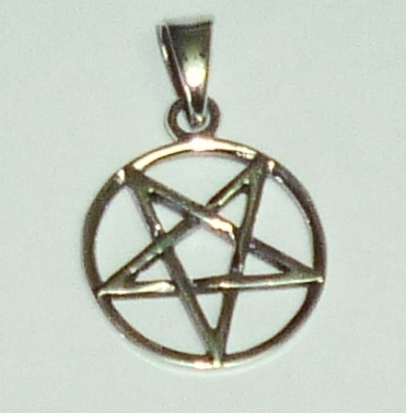 Anhänger Pentagramm Silber, 15 mm
