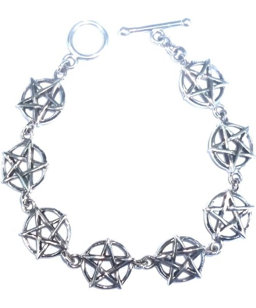 Pentagramm Armband Silber