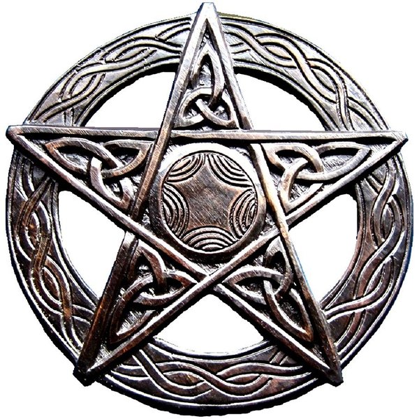 Pentagram, carved, big