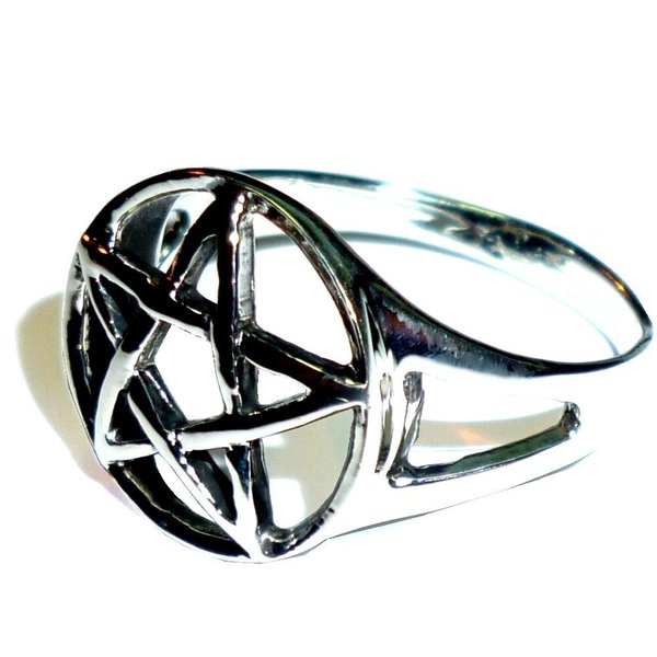 Ring Pentagram 925 Silver