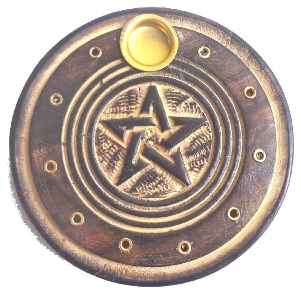 Räucherstäbchenhalter Pentagramm 125 mm Ø