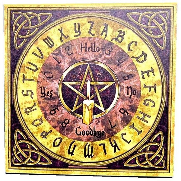 Witchboard mit Pentagramm & Triquetta