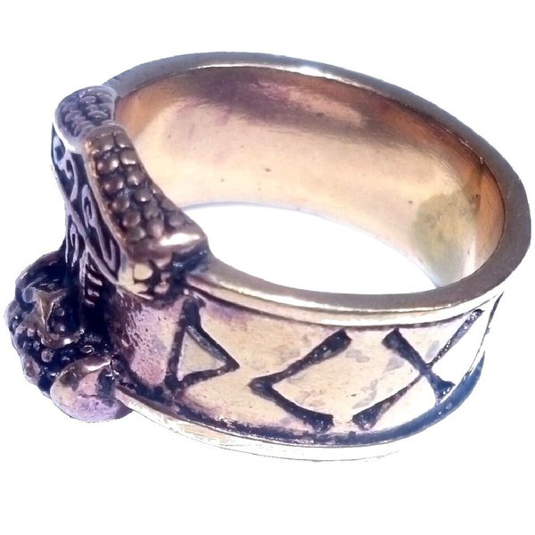 Bronze Ring Thors Hammer