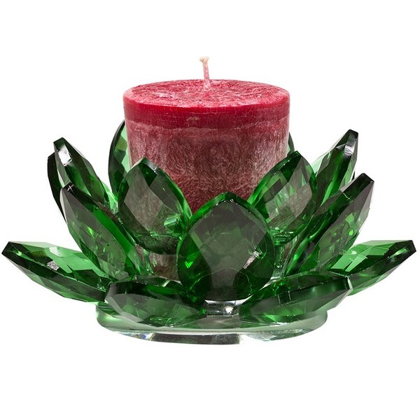 Kristall Kerzenständer Lotus