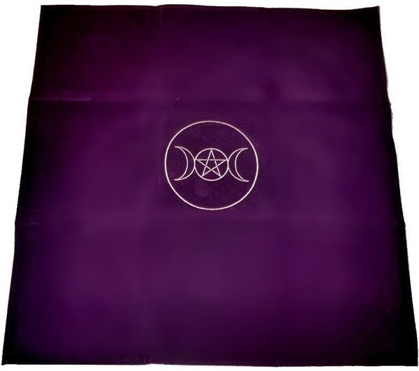 Tarot Decke Dreifachmond mit Pentagramm