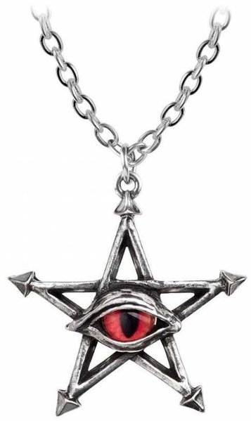 Red Curse Pentagramm mit Auge
