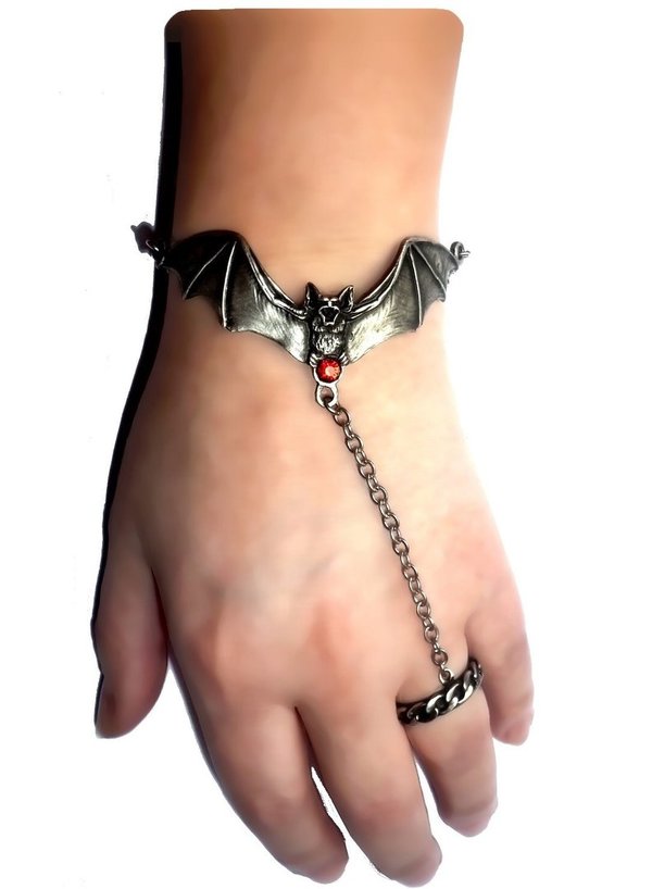 Fantasy Handkette Gothic Bat