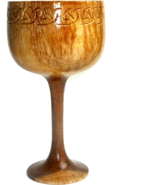 Wooden Goblet Celtic