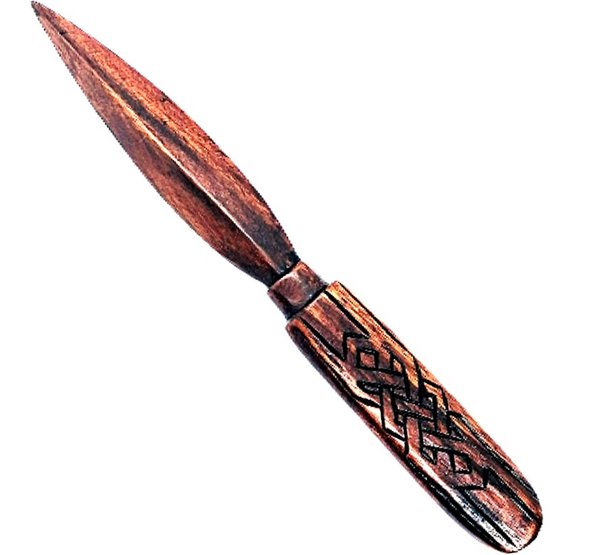 Wooden rune dagger