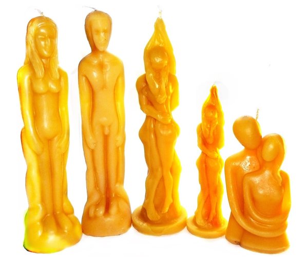 Figure candles Made Of beeswax